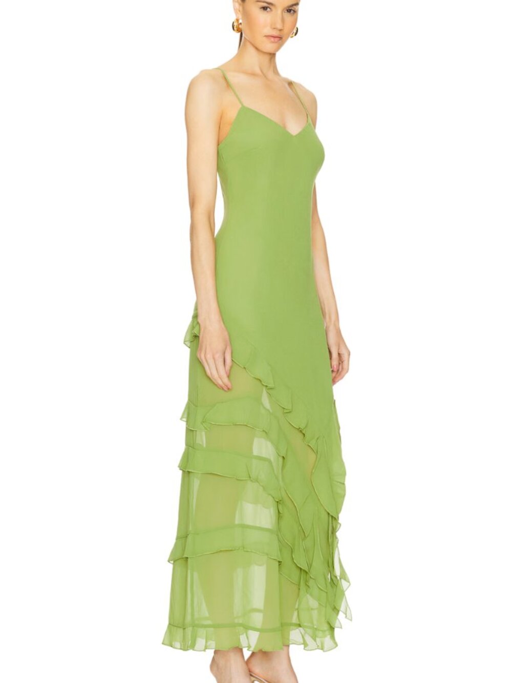Bardot Cantara Ruffled Midi Dress